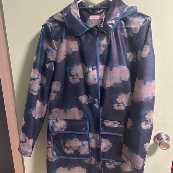 Cath Kidston Jackets & Blazers - Cath Kidston Clouds Raincoat UK 10 Blue Hooded Jacket